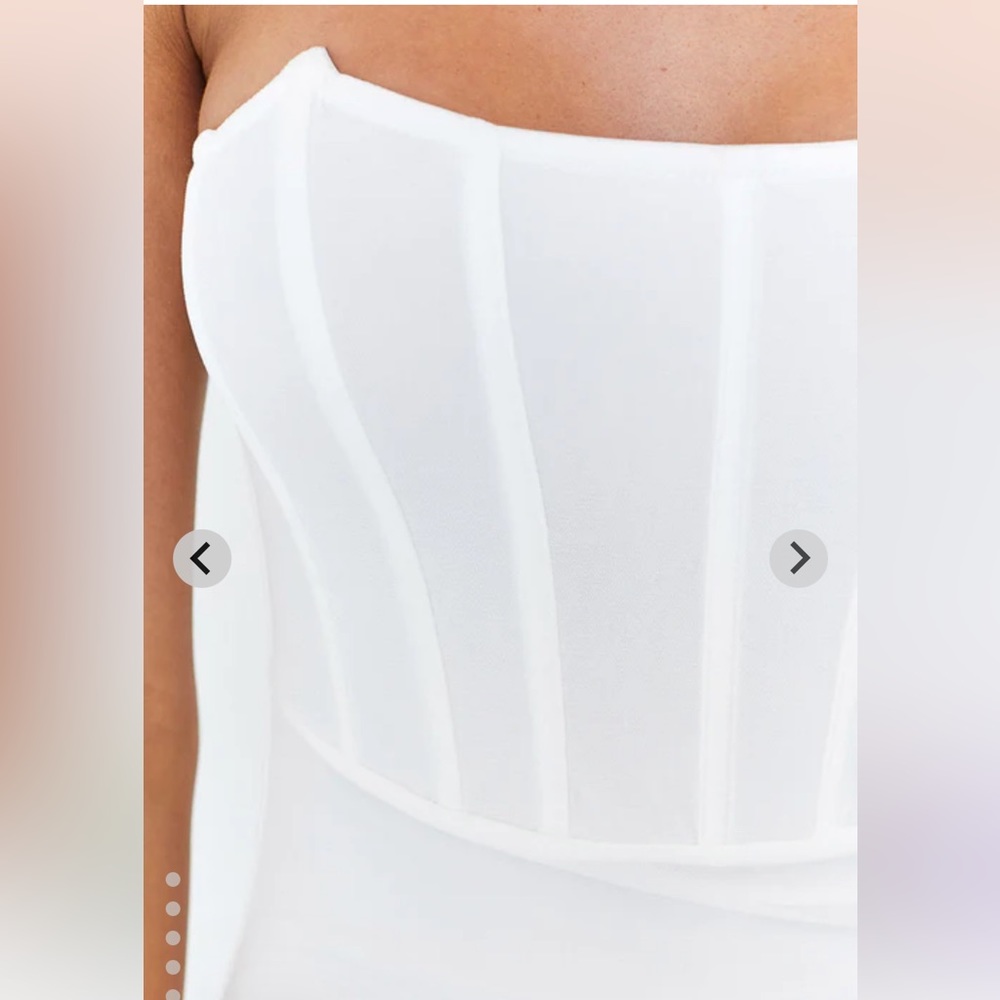 Kahea White Corset Formal Dress - Picture 5 of 5